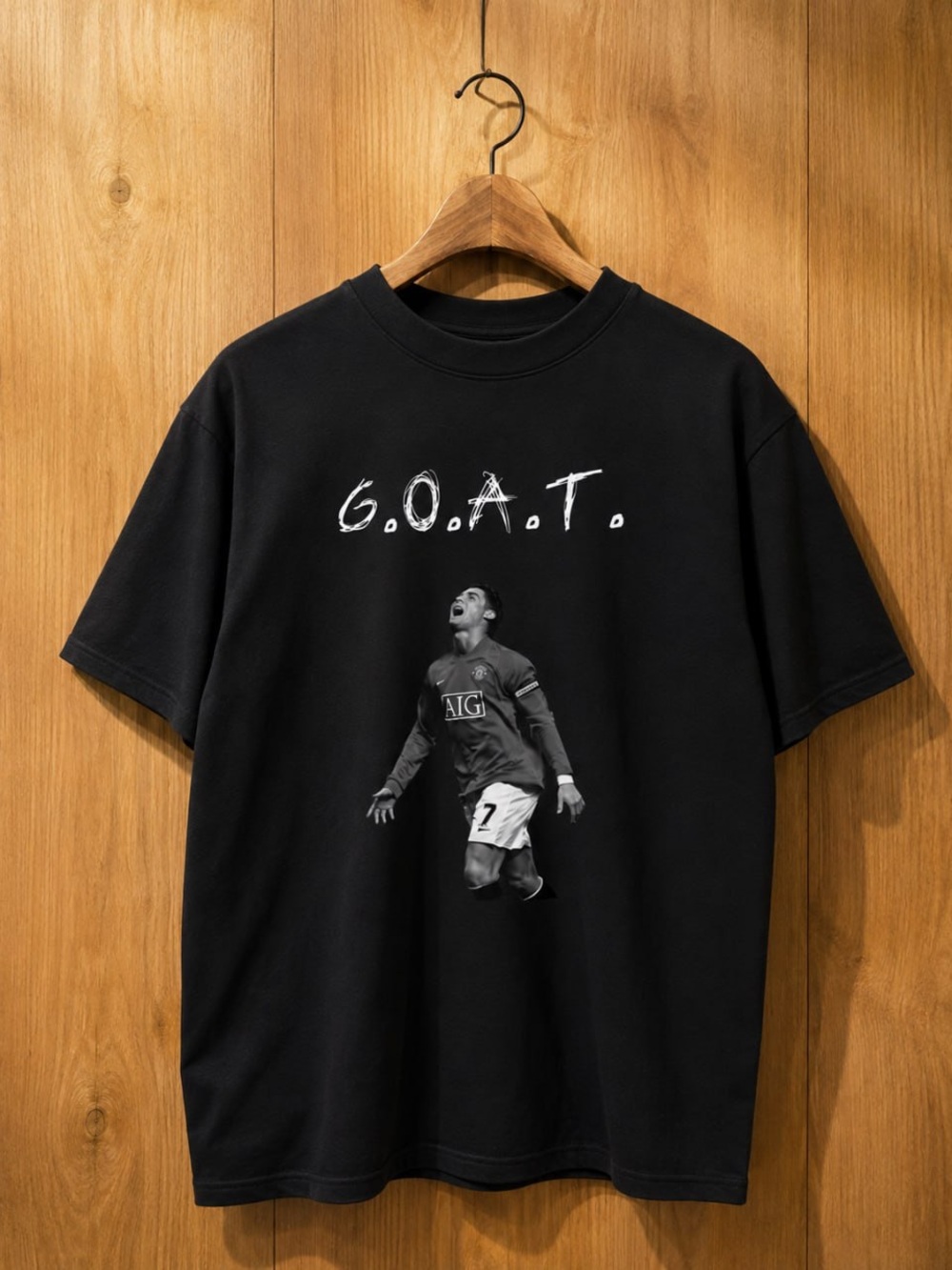 Gildan Black Short Sleeve Tee with GOAT Graphic - Picture 1 of 2